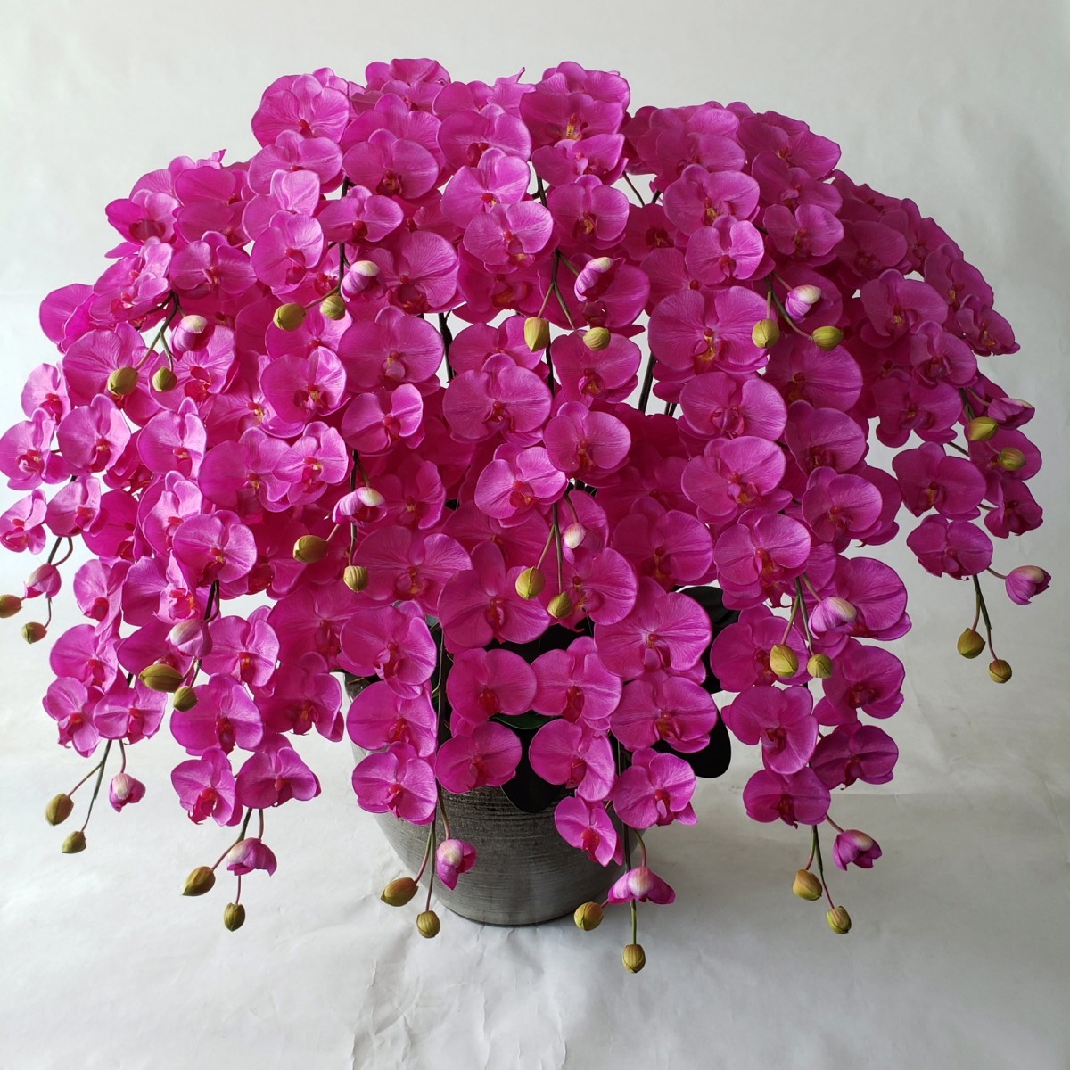 . butterfly orchid LL 16F red ( height 120cm width 100cm) photocatalyst, artificial flower, blooming wheel,. total 272 wheel. large size . hotel front, reception ., etc. optimum 