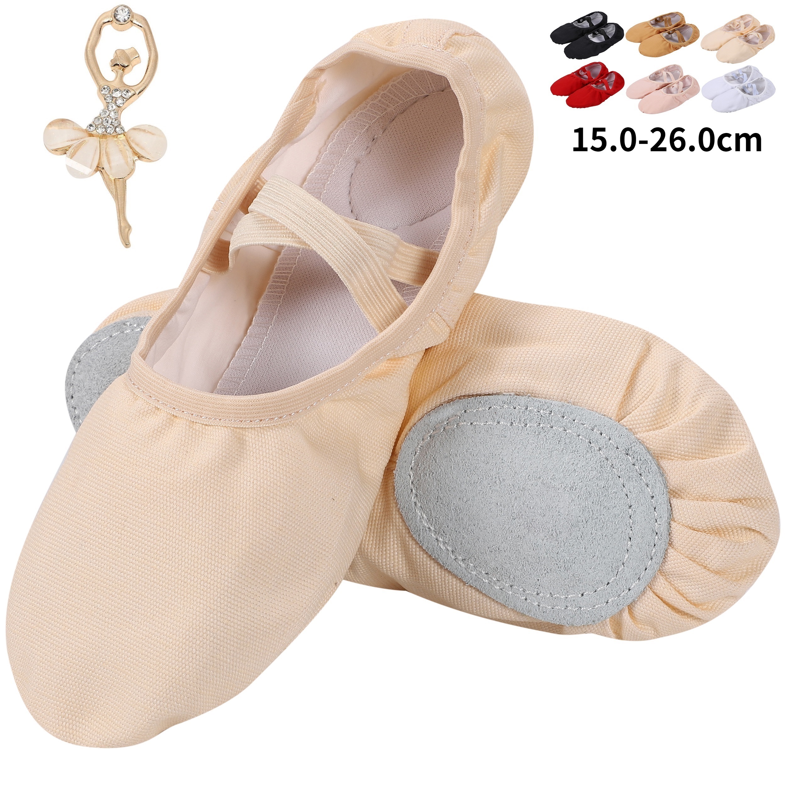 [Aigoda] ballet shoes child Kids canvas cloth made lady's Junior 15.0~26.0cm white ballet shoes ... Dance 