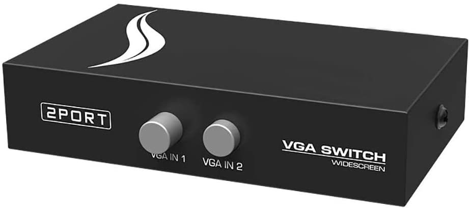 VGA switch interactive switch ES-Tune 2 input 1 output 1 input 2 output manually operated switch power supply un- necessary 