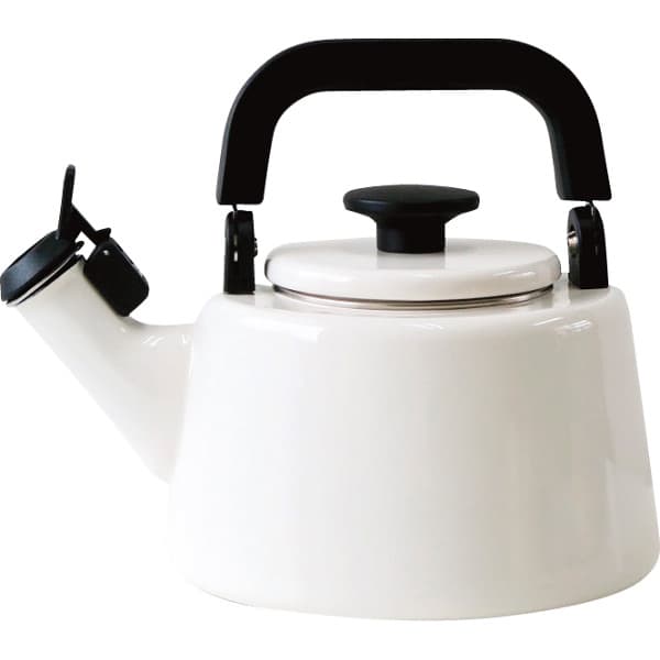 富士ホーロー コットンシリーズ 笛吹きケトル IH対応 2.1L（ホワイト）CTN-2.1WK.Wの商品画像