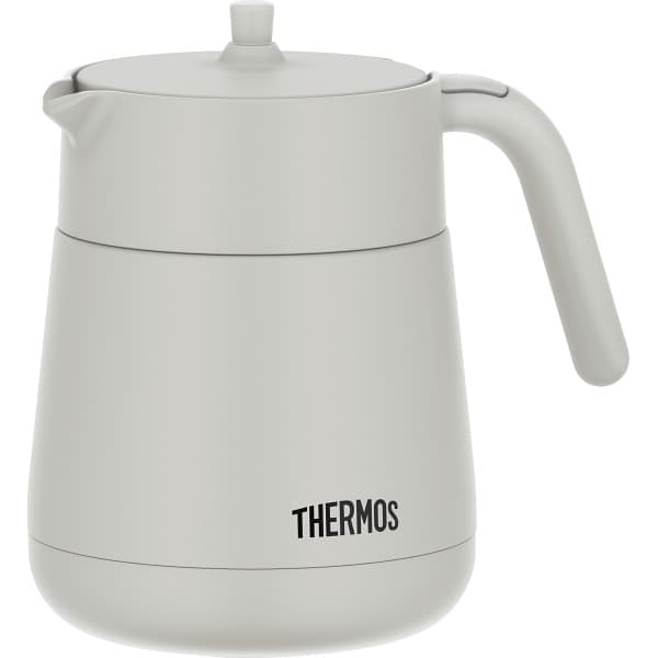 THERMOS 真空断熱ティーポット 700ml（ライトグレー）TTE-700LGY×1個の商品画像