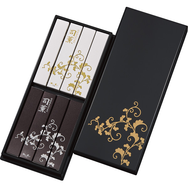 日本香堂 司薫 進物 二種香 （白檀・沈香） 8箱入 × 1箱の商品画像