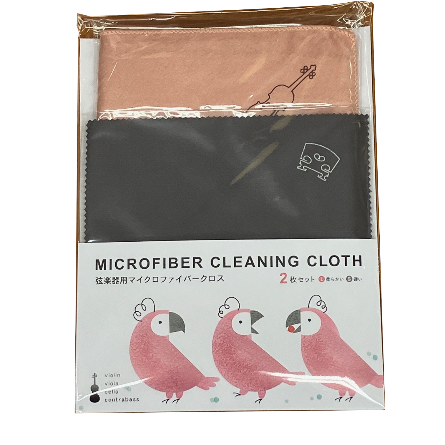 MAC SCC-01 pink stringed instruments for microfibre cleaning Cross use another 2 sheets 1 collection 