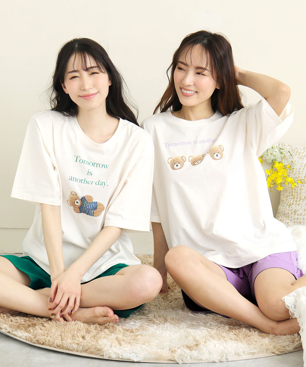 ルームウェア パジャマ 部屋着 リラックスウェア ルームウエア 寝間着 上下セット Tシャツ 半袖 半ズボン 春 夏 レディース エメフィール エメフィールpaypayモール店 通販 Paypayモール
