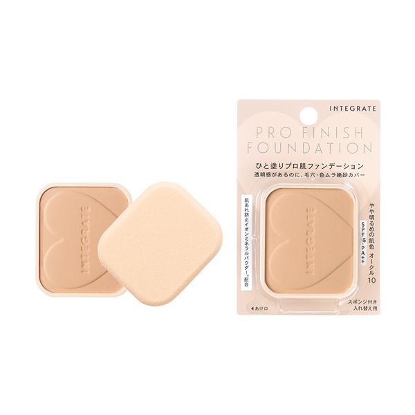 SHISEIDO インテグレート プロフィニッシュファンデーション オークル10 レフィル 10g×1個 INTEGRATE パウダーファンデーションの商品画像