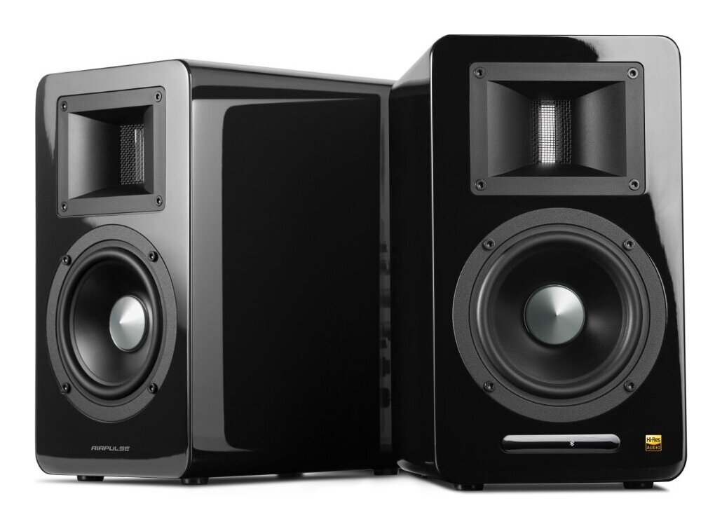 AIRPULSE A100 BT5.0 BLACK/ пара DAC встроенный активные аудиоколонки 