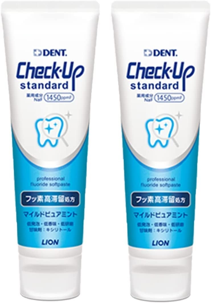 LION チェックアップ スタンダード マイルドピュアミント 135g×2本 チェックアップ 歯磨き粉の商品画像