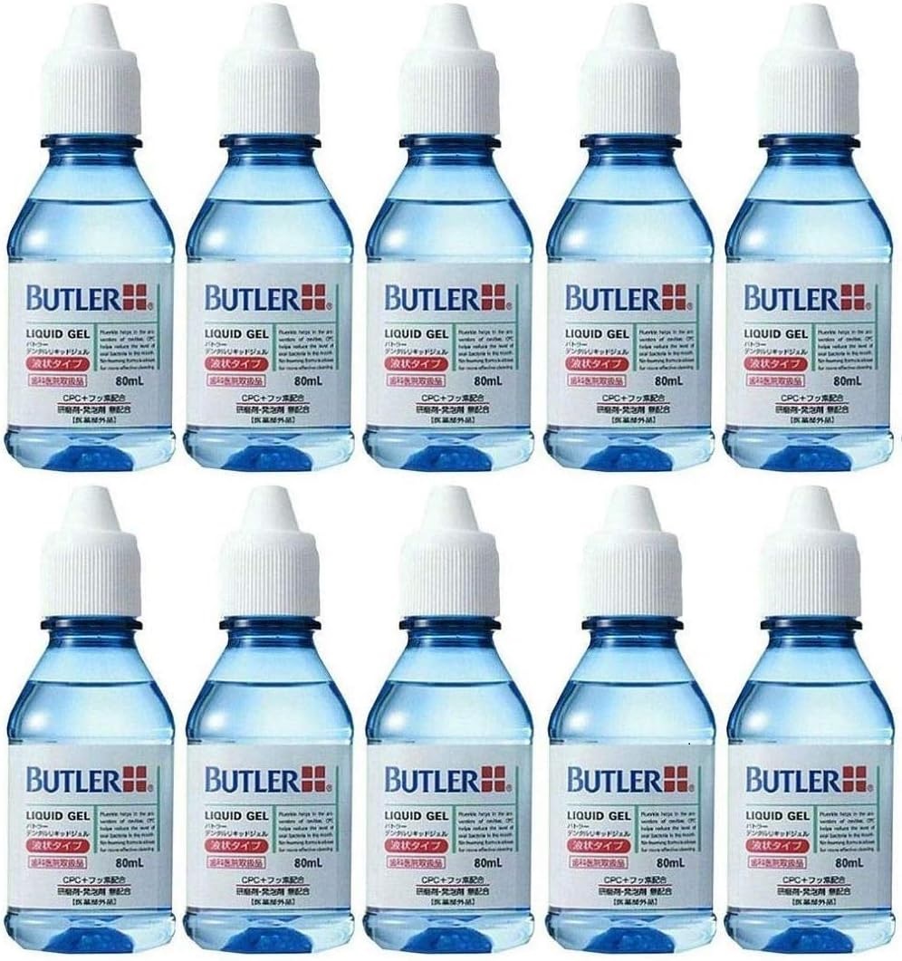 SUNSTAR(日用品) バトラー デンタルリキッドジェル 80ml×10本 BUTLER（SUNSTAR） 歯磨き粉の商品画像