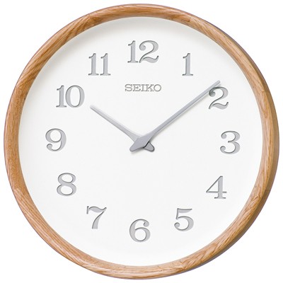 【新品】SEIKO 掛時計 KX239A オーク枠 SEIKO SEIKO nu・ku・mo・ri 電波掛時計 KX239A（オーク） 掛け時計