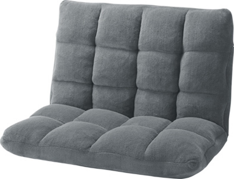 東谷 東谷 もこもこワイドリクライナー W840×D600～1020×H560×SH140mm FKC-005BR （グレー） 座椅子、高座椅子の商品画像