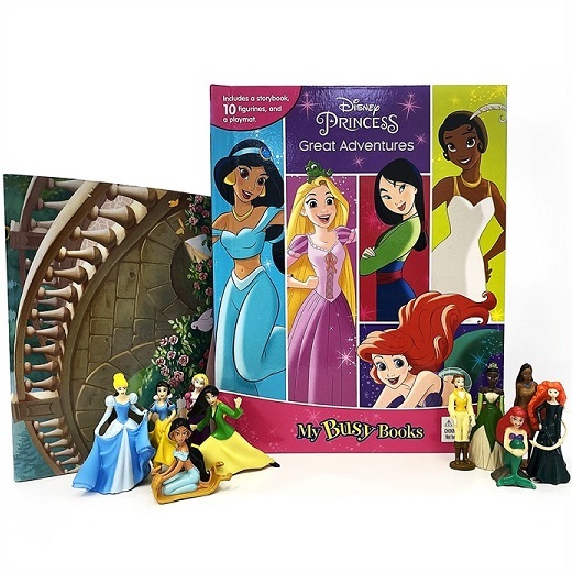  Disney Princess мой biji- книжка английский язык книга с картинками фигурка 10 body ввод / Disney Princess My Busy Book книга с картинками / фигурка / игрушка / подарок / английский язык книга с картинками /