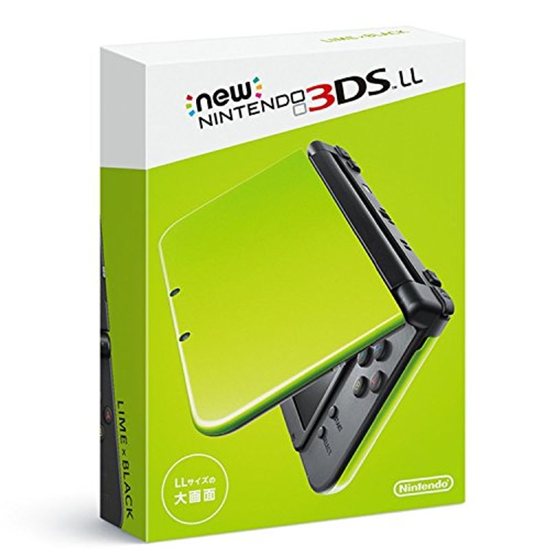 任天堂 Newニンテンドー3DS LL ライム×ブラック ニンテンドー3DS本体