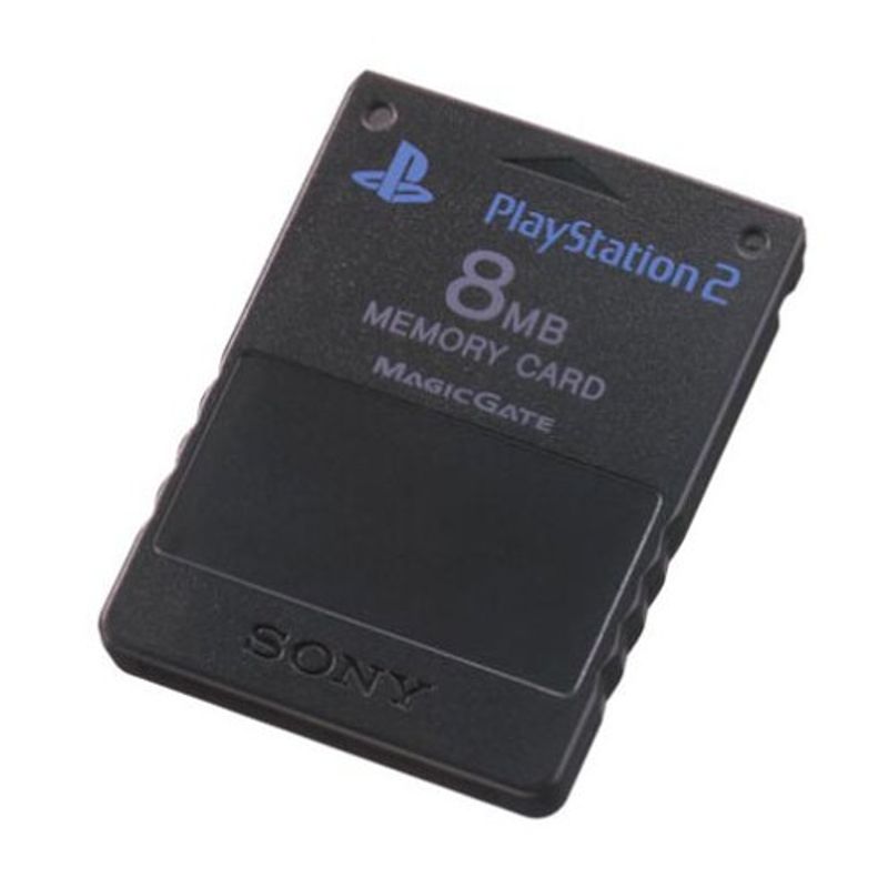 PS2　プレイステーション2用　メモリーカード　メタリックブラック