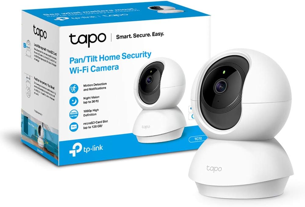 TP-Link Wi-Fi ペットカメラ ネットワークカメラ 見守りカメラ Micro SD 対応 TC70の商品画像