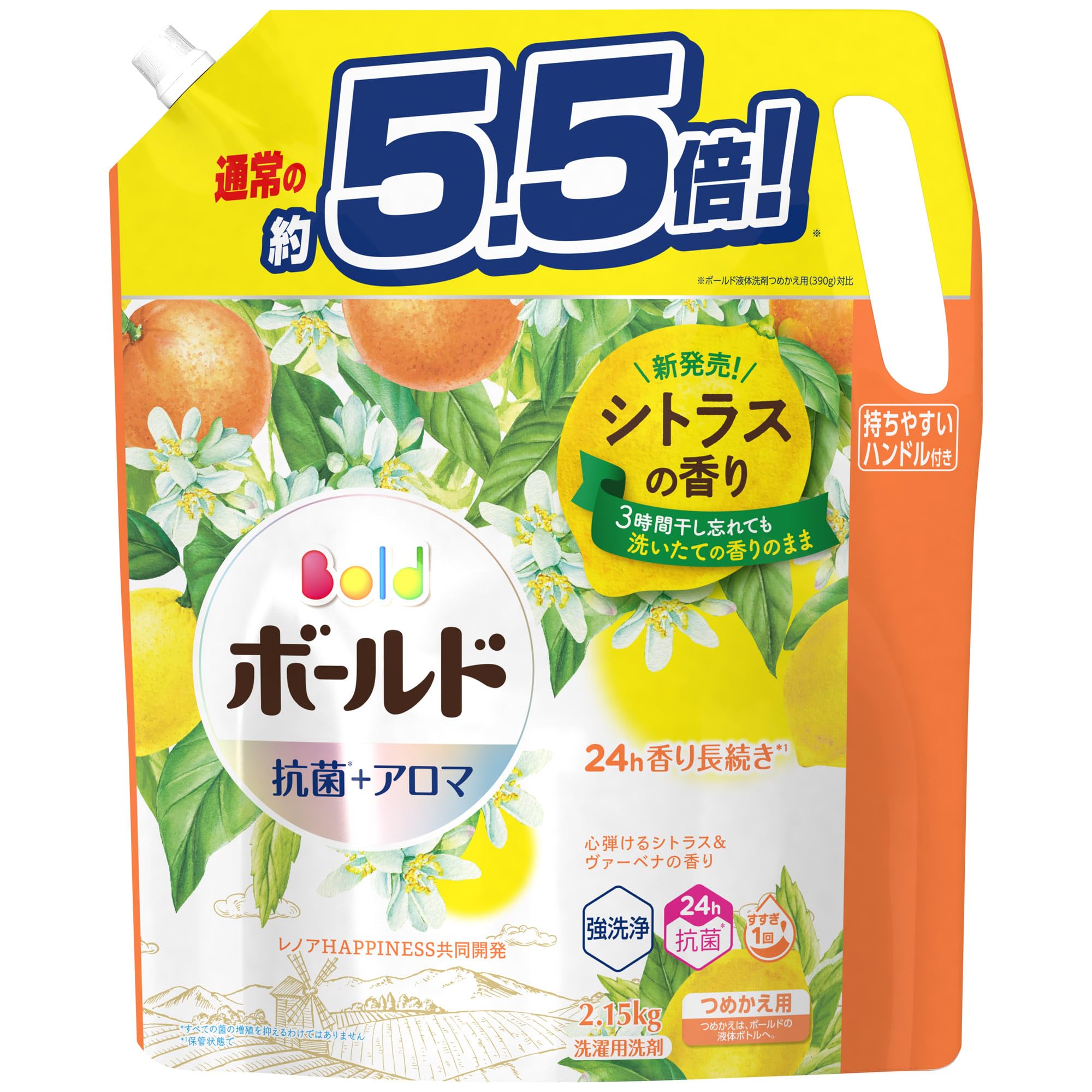 P&G ボールド [つめかえ用] シトラス＆ヴァーベナの香り 2150g × 1個