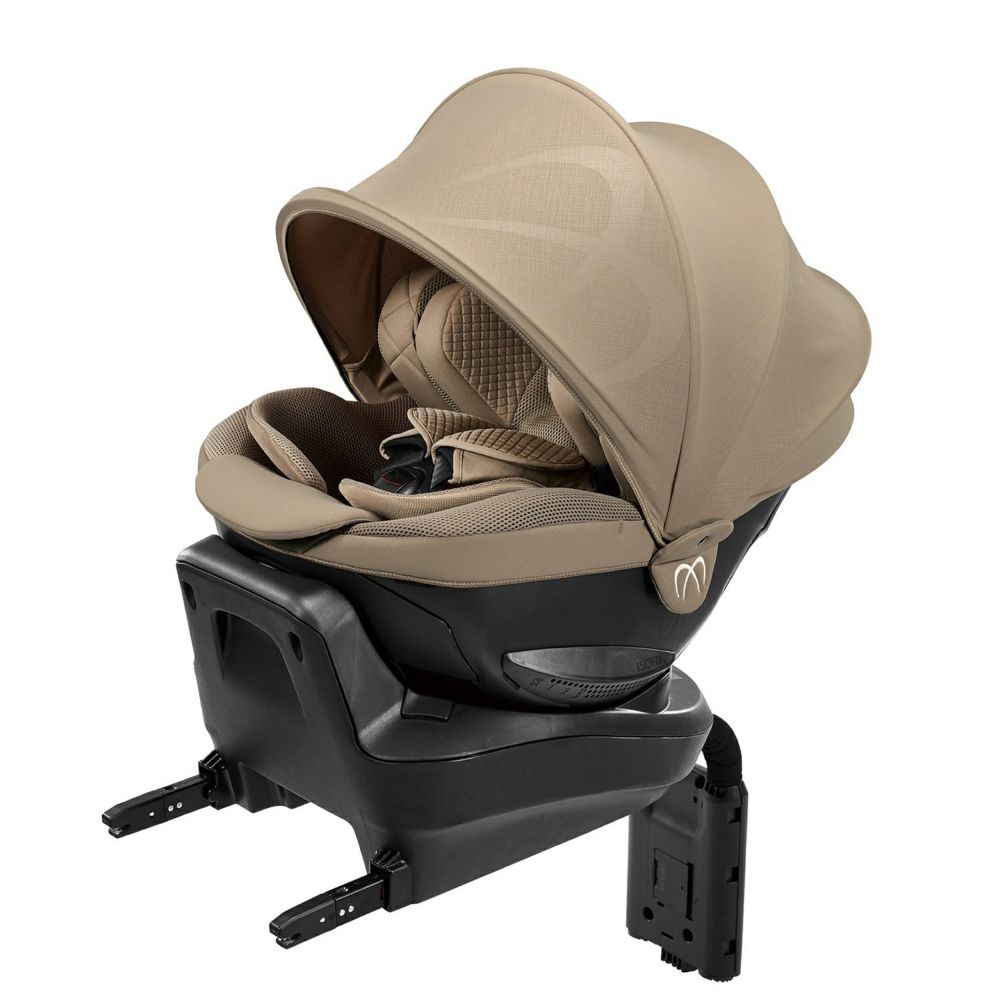 5種おまけ付き チャイルドシート 新生児 isofix クルットR ザ ファースト2 エールベベ 赤ちゃん ベビー 回転式 くるっと ベビーシート、チャイルドシート本体の商品画像