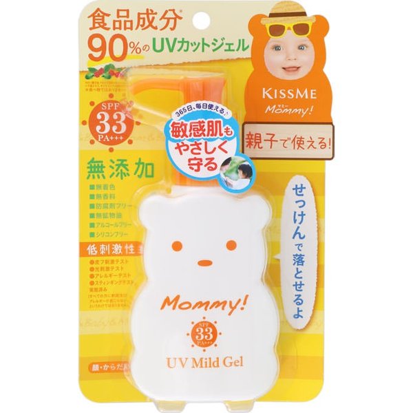 Kiss Me キスミー マミー UVマイルドジェルN SPF33 PA＋＋＋ 100g×1個 KISS ME Mommy 日焼け止めの商品画像