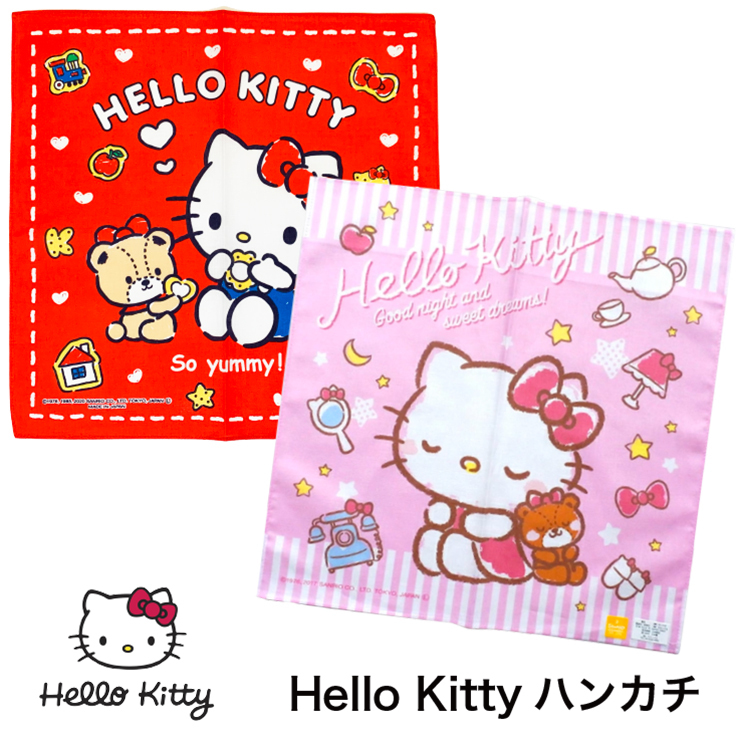  Hello Kitty носовой платок 2 рисунок Kitty Sanrio девочка ( почтовая доставка 16 листов до рассылка возможно ) герой женщина . Kids ребенок 