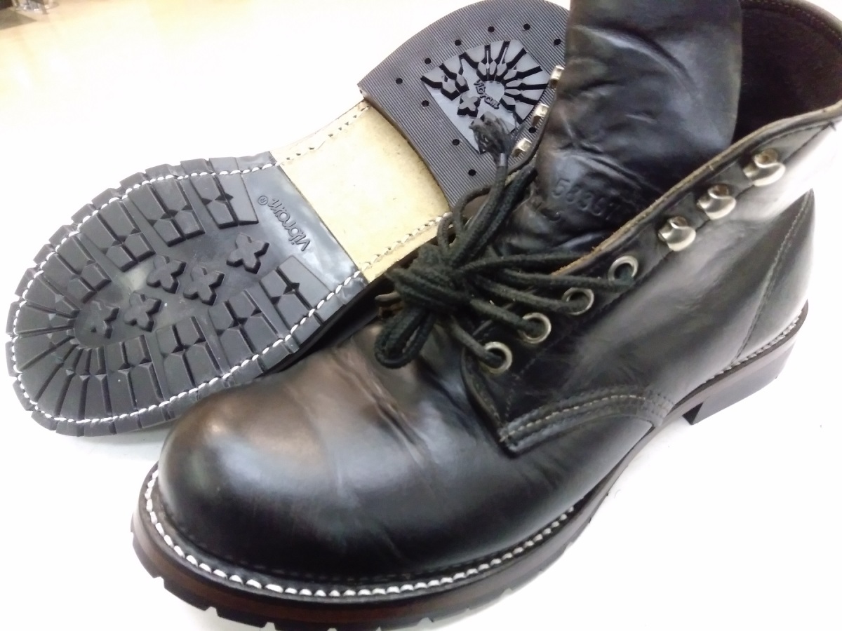  обувь ремонт custom Vibram 2333 высококлассный кожа можно выбрать каблук половина подошва Red Wing белый подошва из Beck man specification . подошва замена vibram