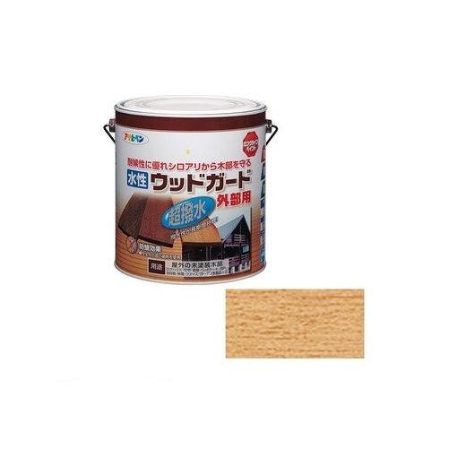 アサヒペン アサヒペン 水性ウッドガード外部用 透明（クリヤ） 3L ペンキ、塗料の商品画像