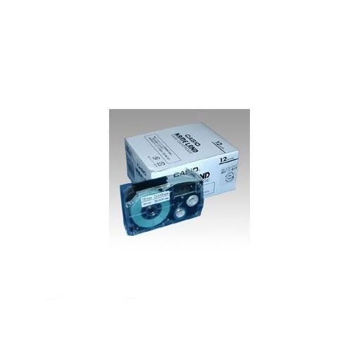 CASIO ネームランド スタンダードテープ XR-12X-5P-E 12mm 5個パック（透明・黒文字）×1個 ラベルライター ネームランド ラベルプリンター、ラベルライターの商品画像