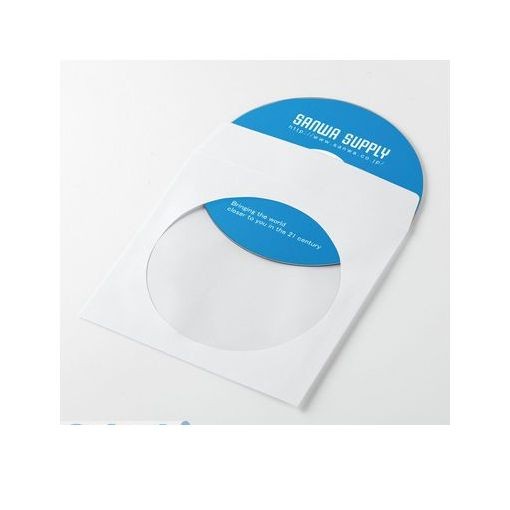  Sanwa Supply [FCD-PS100WN] DVD*CD paper sleeve case 1 pcs storage white 100 sheets entering FCDPS100WN Point 5 times 