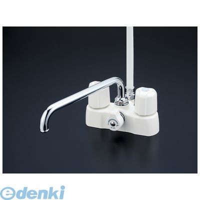 KVK KVK デッキ形2ハンドルシャワー KF2008 一般地用 220mmパイプ付き