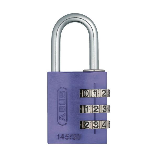 ABUS ABUS ナンバー可変式南京錠 3桁 145/30 パープル×1個 錠、ロック、かぎの商品画像