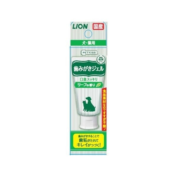 ペットキッス 歯みがきジェル リーフの香り 40g 犬猫用×1本の商品画像