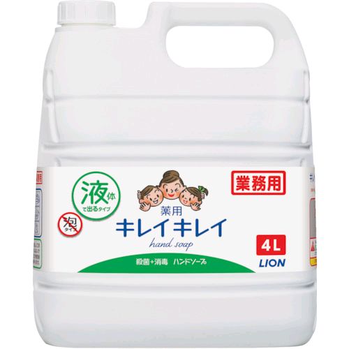 LION キレイキレイ 薬用液体ハンドソープ 詰替/4L×1 キレイキレイ ハンドソープの商品画像