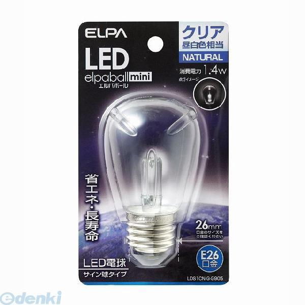 ELPA エルパボールミニ LED装飾電球 サイン球タイプ LDS1CN-G-G905 （クリア昼白色相当） エルパボールミニ LED電球、LED蛍光灯の商品画像