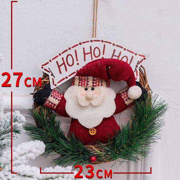  Christmas wreath red sun ta entranceway part shop Northern Europe .. comfort natural handmade on goods high class gorgeous stylish decoration equipment ornament lovely door ornament 