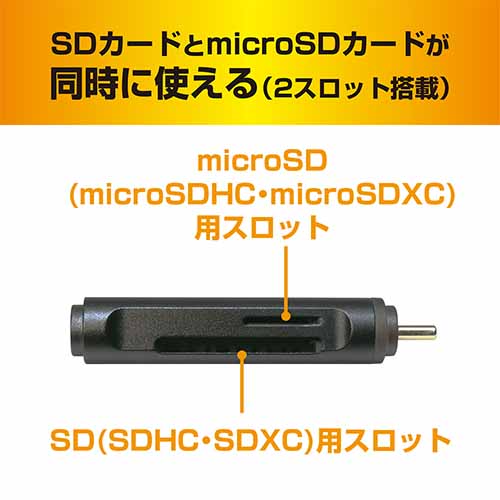 MCOmiyosiType-C USR-CSD3 устройство для считывания карт зажигалка SD MicroSD UHS-1 USB3.2Gen1 соответствует тепловое излучение высокий aluminium принятие [ бесплатная доставка n почтовая отправка ]card reader writer