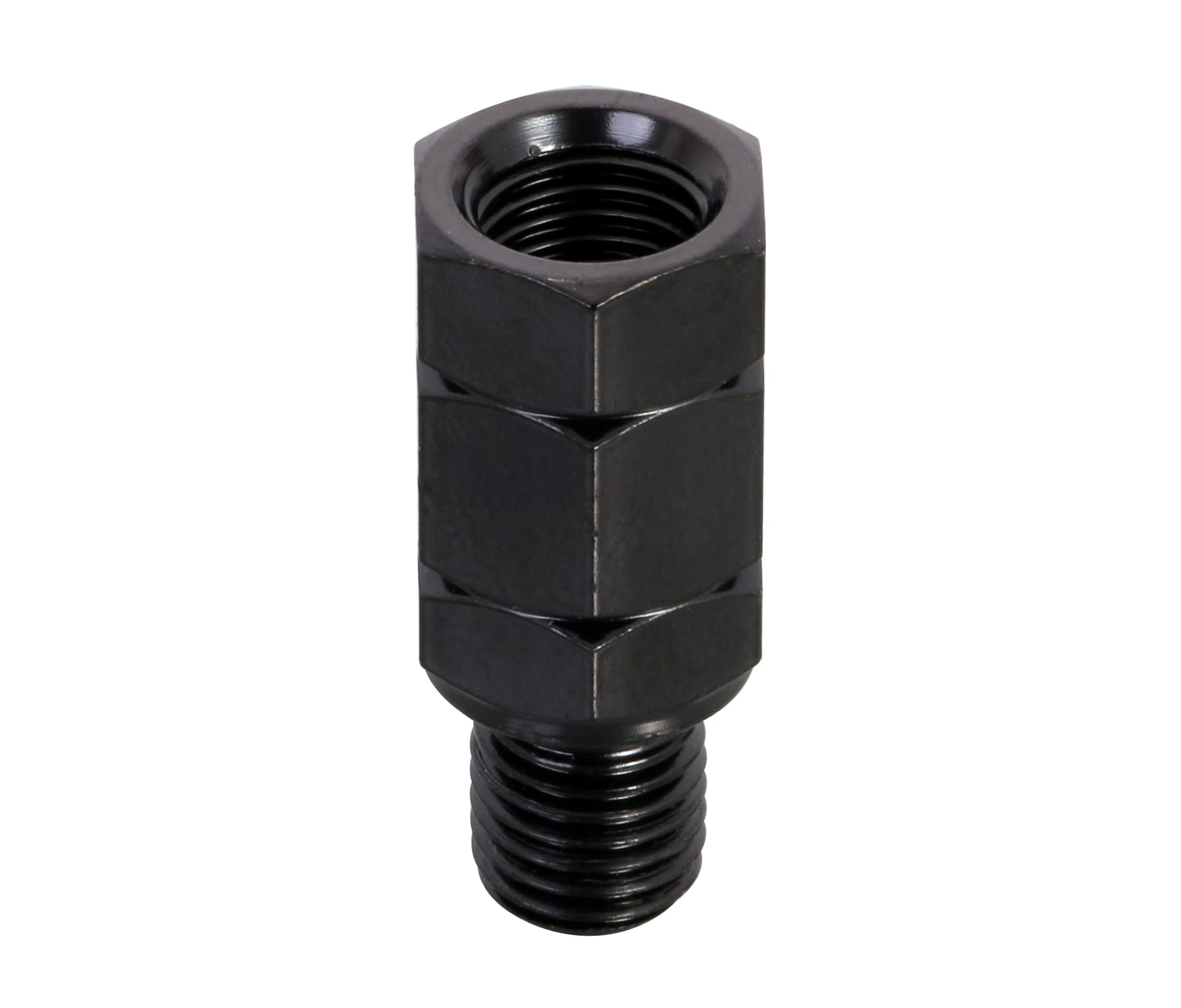  Kitaco KITACO mirror adaptor black 14mm reverse screw 10mm - reverse screw 10mm 0900-505-01107