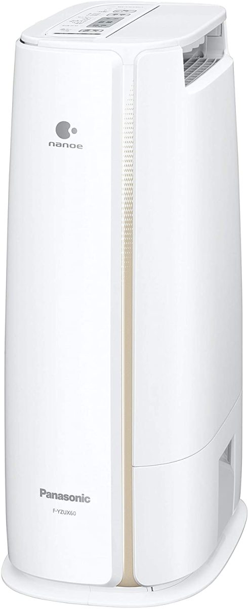 【美品】Panasonic 衣類乾燥除湿機　F-YZUX60 シルバー Panasonic パナソニック 衣類乾燥除湿機 デシカント方式 ゴールド F