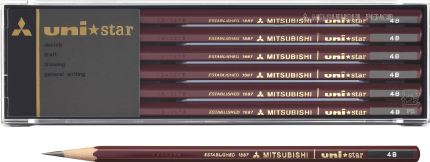 ユニスター 6角 4B US4B 1ダース（12本入） ×1セットの商品画像