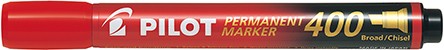 PILOT（文具） パイロット パーマネントマーカー400 （レッド） 中字平芯 MPM-10B-R ×1本 マーカー、蛍光ペンの商品画像
