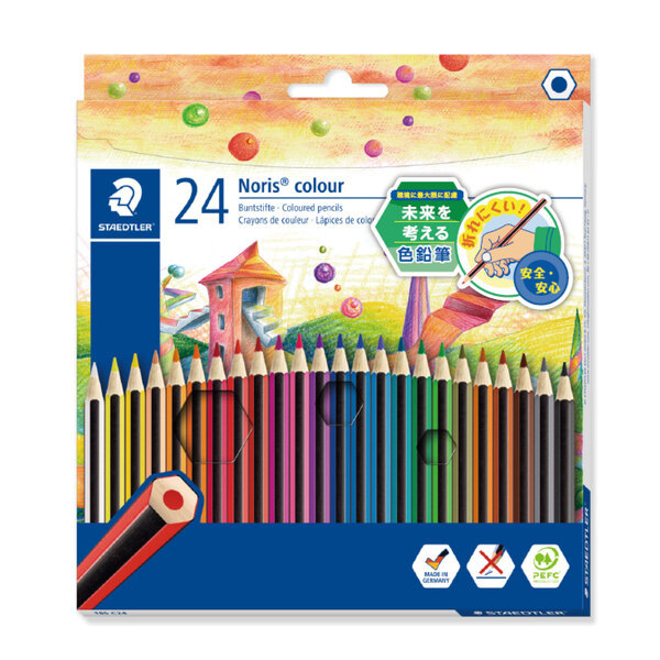ステッドラー ステッドラー ノリスカラー 色鉛筆 紙箱入り 24色セット 185 C24PB ×1セット 色鉛筆の商品画像