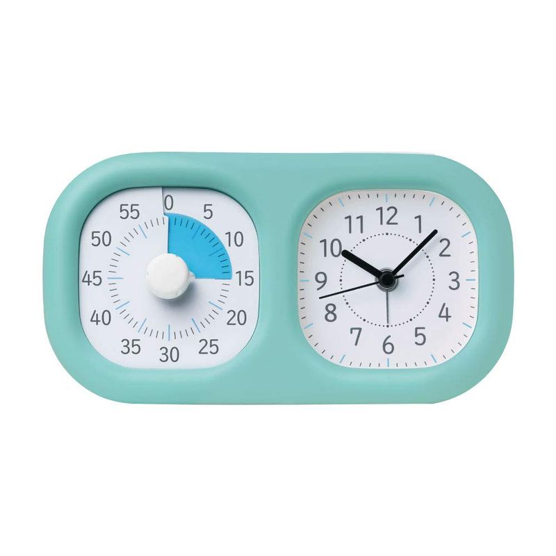 ソニック トキ・サポ 時っ感タイマー 時計プラス LV-3521-MB（ミントブルー） 置き時計の商品画像
