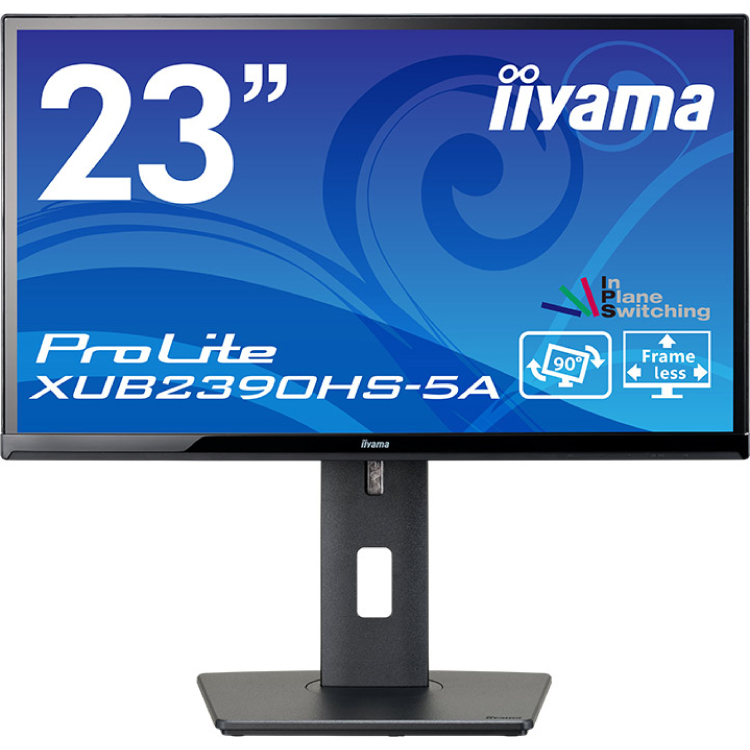 iiyama モニター ディスプレイ 23インチ フルHD IPS 高さ調整 角度調整 縦回転 HDMI D-sub DVI-D 全ケーブル付 パソコン用ディスプレイ、モニターの商品画像