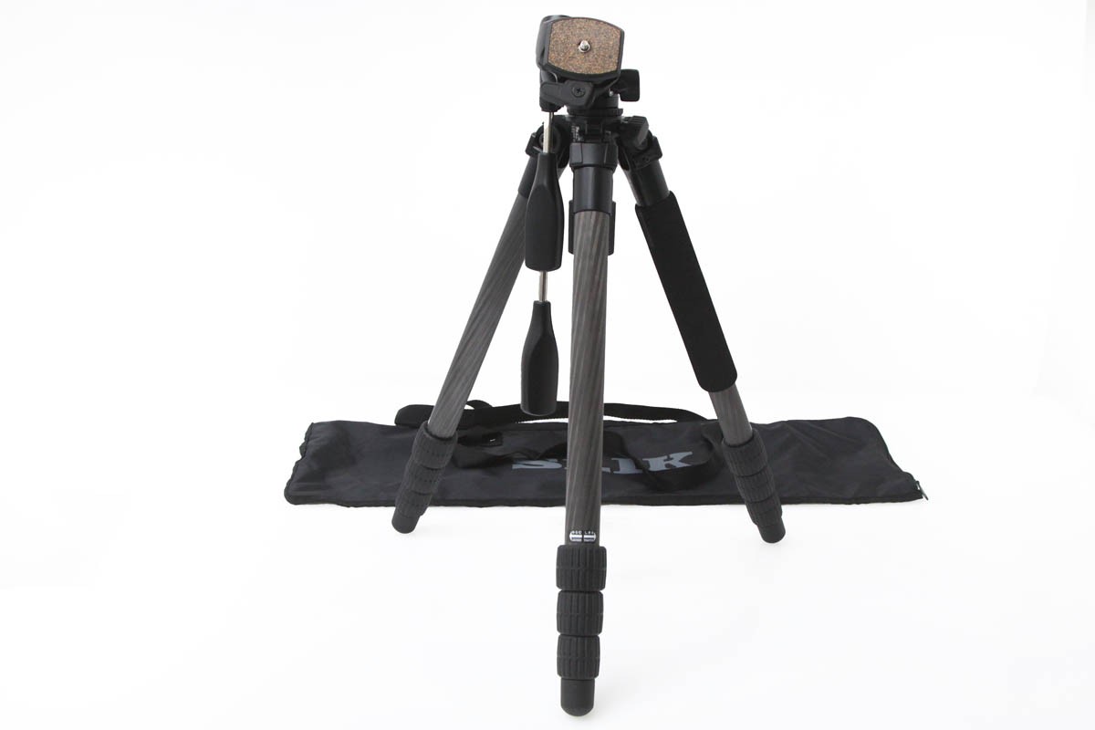 スリック ライトカーボンE84 （4段/3ウェイ雲台付き） カメラ用三脚