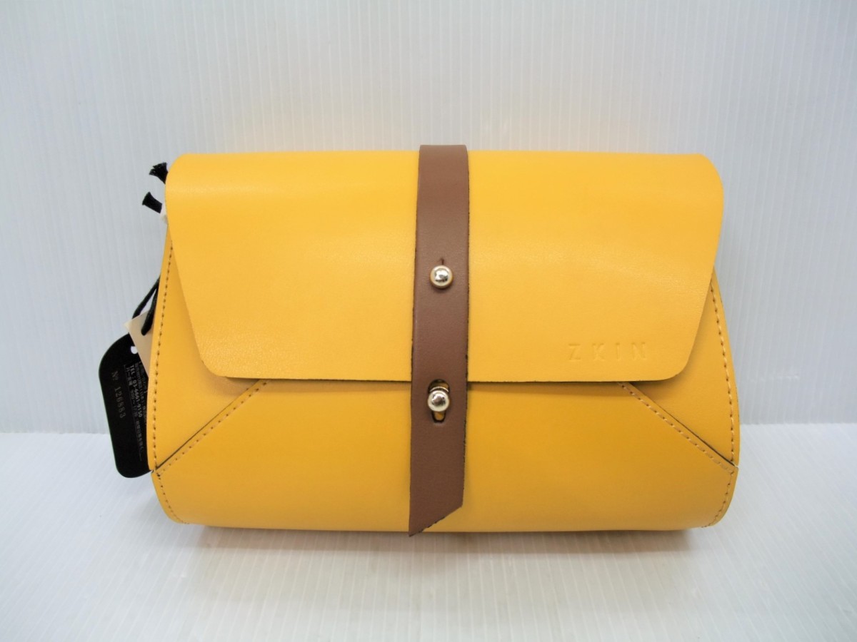  exhibition use item camera bag ZKINji- gold Harpy citron yellow Z4038 shoulder bag 