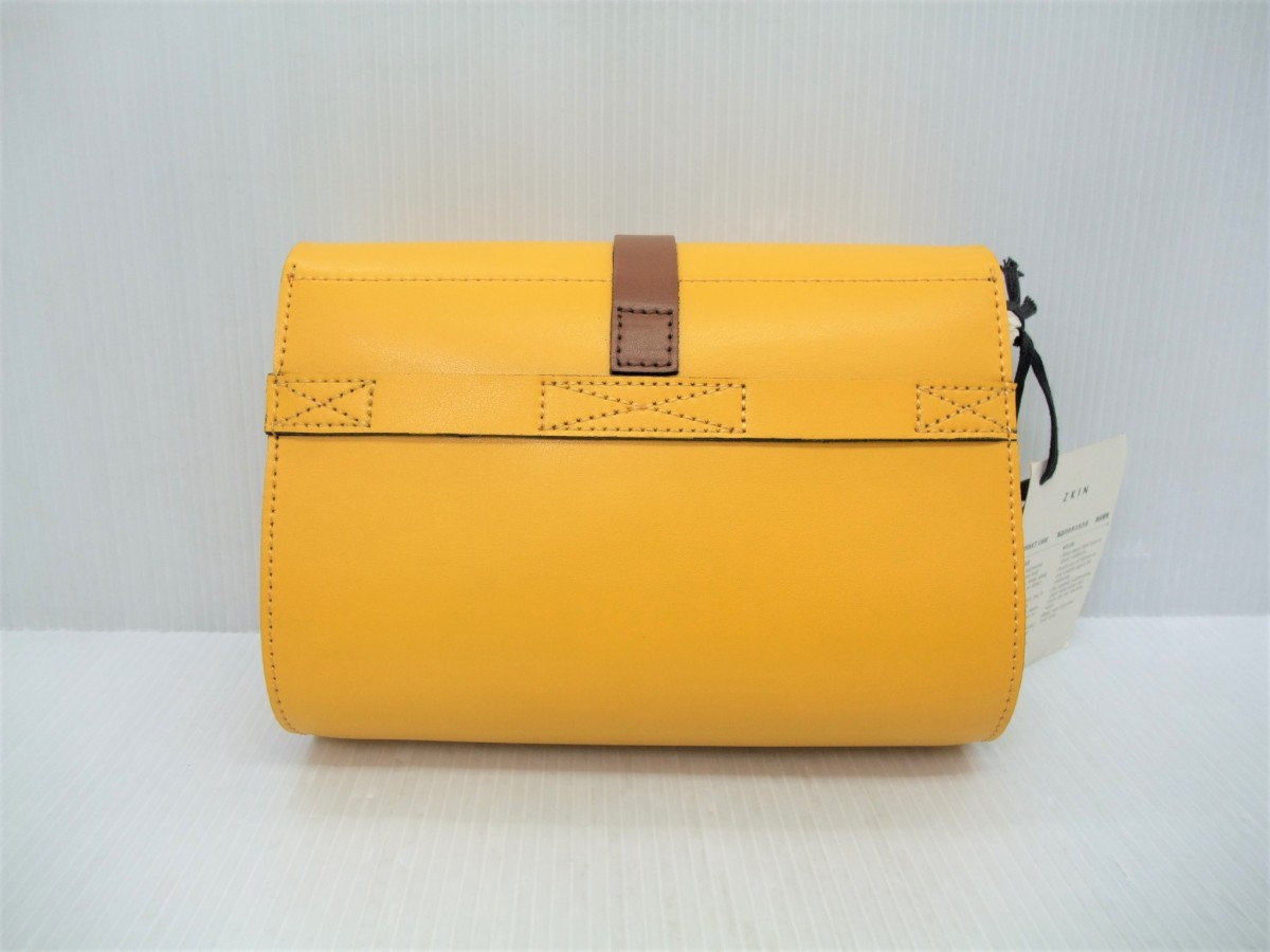  exhibition use item camera bag ZKINji- gold Harpy citron yellow Z4038 shoulder bag 