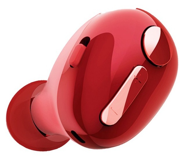 エレコム 超極小BluetoothハンズフリーヘッドセットLBT-HSC30MPRD（レッド） イヤホンマイク、ヘッドセットの商品画像