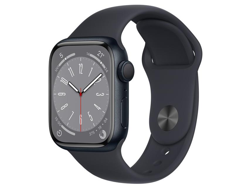 Apple Apple Watch Series 8 GPSモデル 41mmミッドナイトアルミニウムケースとミッドナイトスポーツバンド レギュラー MNP53J/A Apple Watch Apple Watch Series 8 スマートウォッチ本体の商品画像