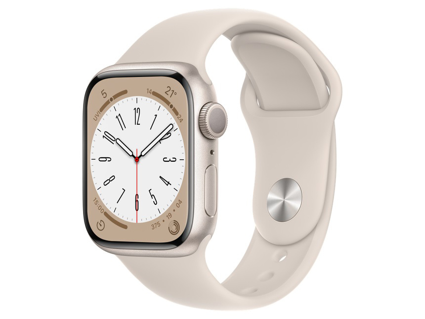 Apple Apple Watch Series 8 GPSモデル 41mmスターライトアルミニウムケースとスターライトスポーツバンド レギュラー MNP63J/A Apple Watch Apple Watch Series 8 スマートウォッチ本体の商品画像