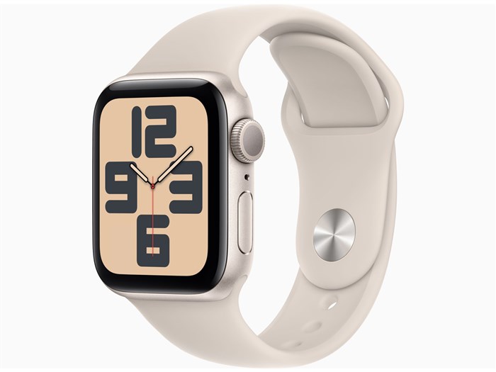 Apple Watch SE GPSモデル 40mmスターライトアルミニウムケースとスターライトスポーツバンド S/M MR9U3J/Aの商品画像
