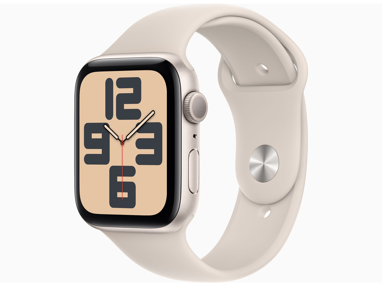 Apple Apple Watch SE GPSモデル 44mmスターライトアルミニウムケースとスターライトスポーツバンド S/M MRE43J/A Apple Watch Apple Watch SE（第2世代） スマートウォッチ本体の商品画像