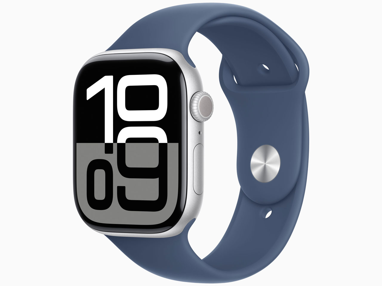 Apple Apple Watch Series 10 GPSモデル 46mm シルバーアルミニウムケースとデニムスポーツバンド M/L MWWM3J/A Apple Watch Apple Watch Series 10 スマートウォッチ本体の商品画像