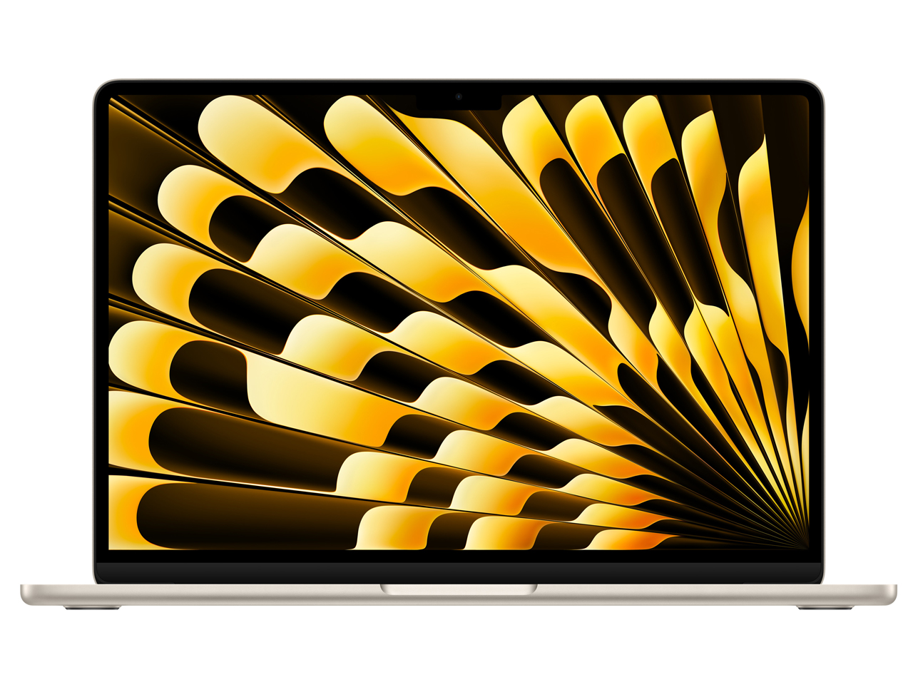 MacBook Air スターライト ［MW0Y3J/A］ SSD256GB メモリ16GB 10コアCPU 8コアGPU M4 13.6-inch 2025年モデルの商品画像